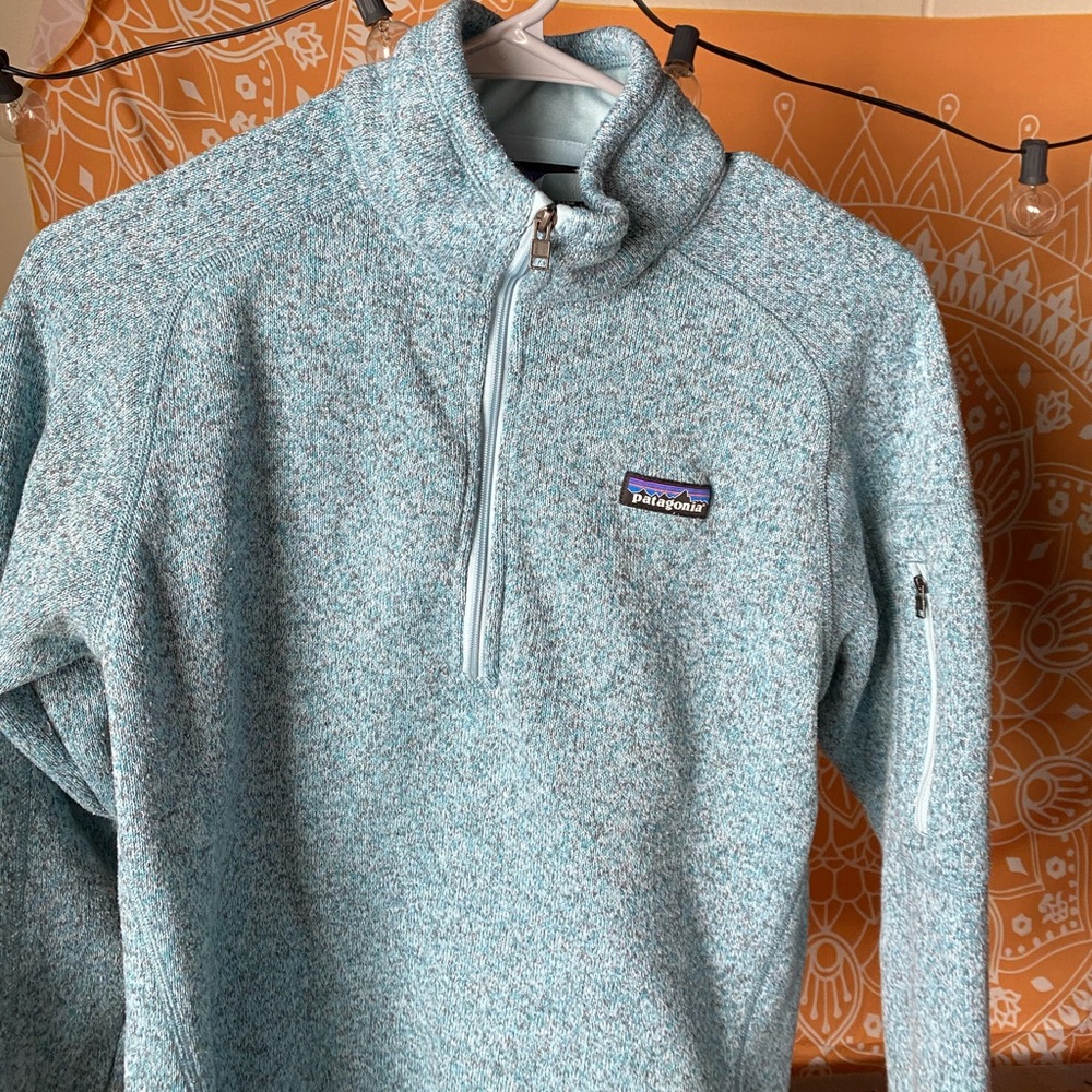 Blue Patagonia Quarter Zip